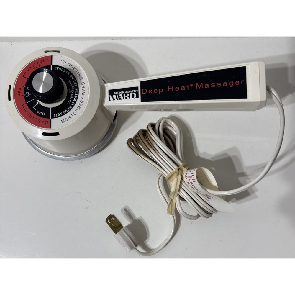 Vintage Pollenex Deep Heat Massager Model HM-10 Tested Works No‎ Attachments